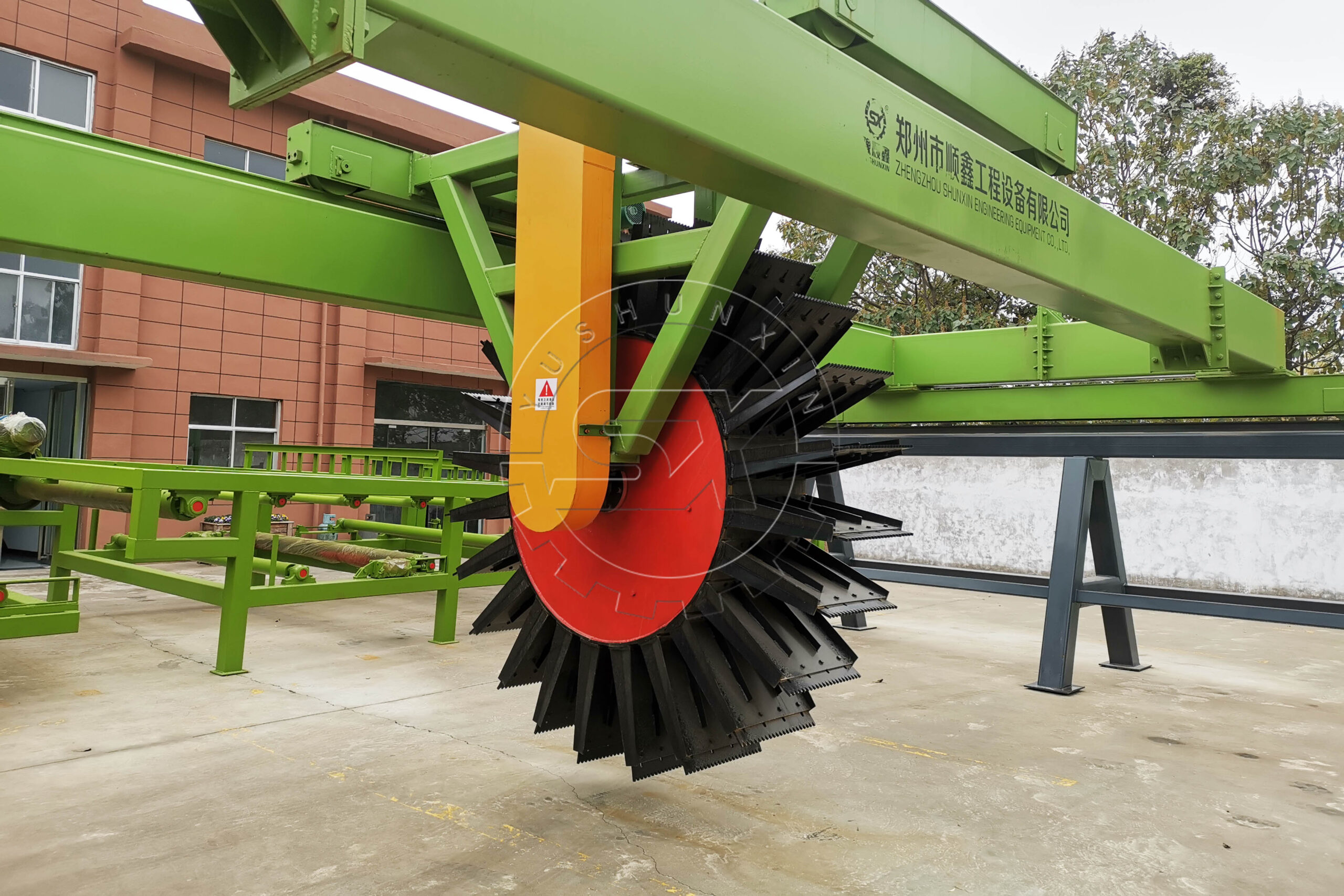Wheel Type Compost Turner in Our Factory