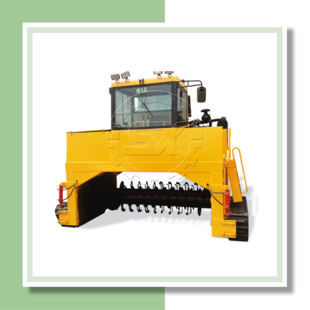 Windrow Compost Turning Machine for Organic Fertilizer Plant
