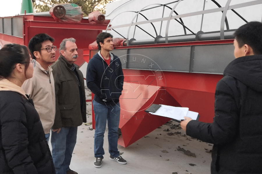 Brazilian Clients Came to Our Factory for Fertilizer Rotary Screening Machine