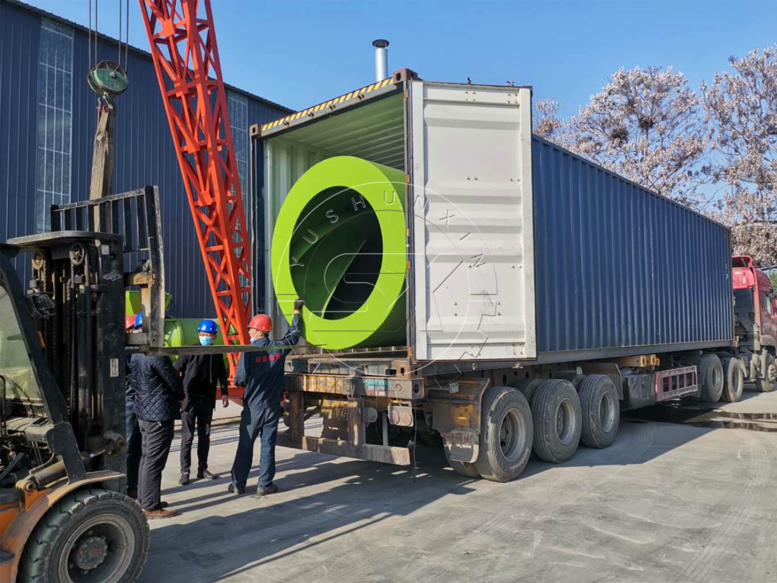 The Loading of Rotary Cooler