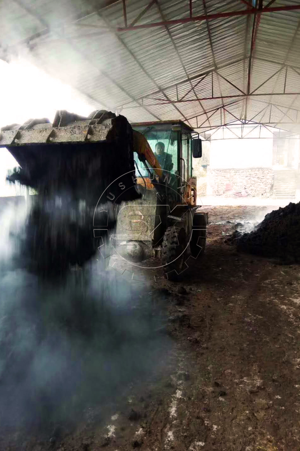 The Composting in Fertilizer Making Plant