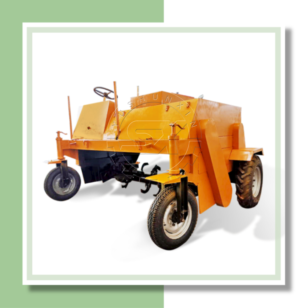 Moving Type Compost Turner on Fertilizer Production Line