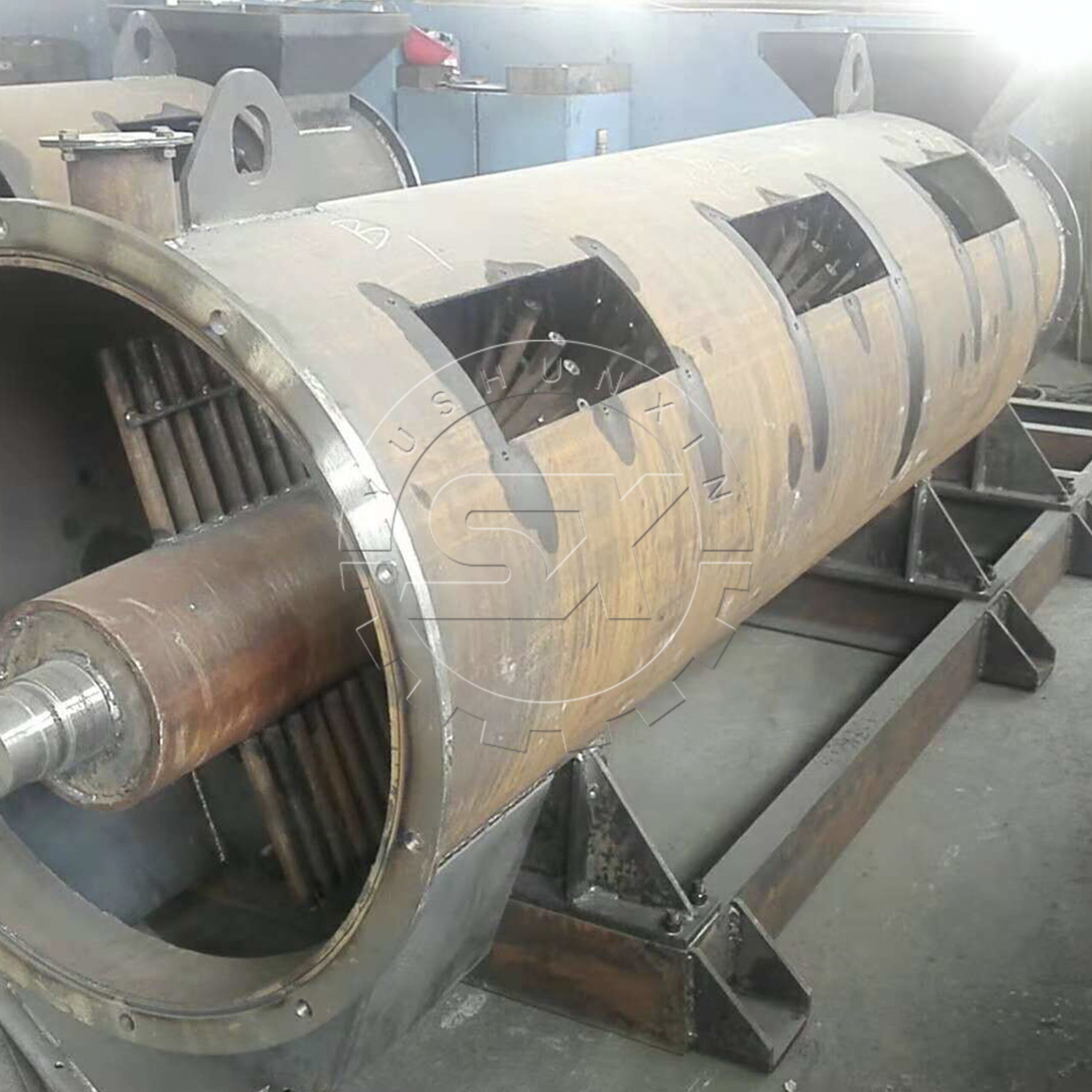  rotary drum churning granulator made of high-quality steel