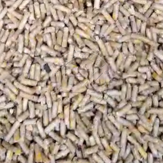 The fertiliizer granules made by flat die granulator