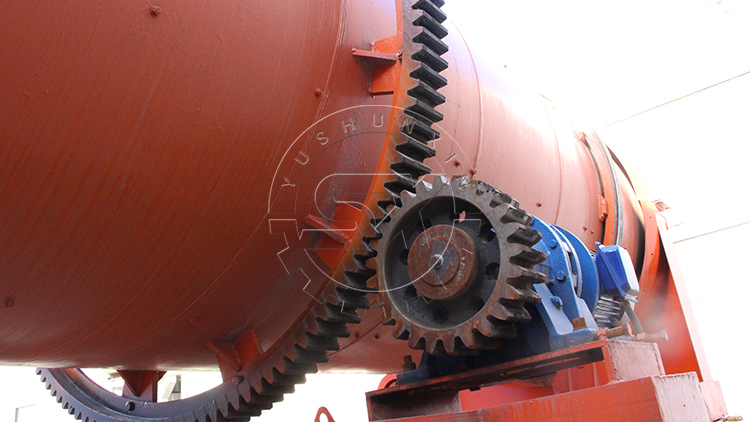 The riding gears of rotary drum granulator
